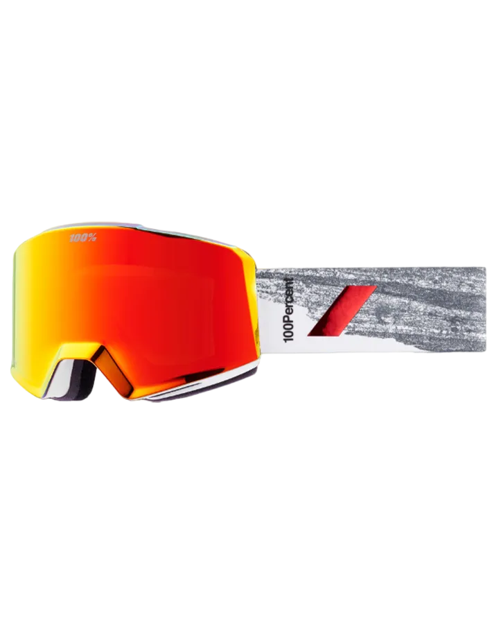 100% Norg HiPER Snow Goggles - Badlands / Red Mirror - 2023