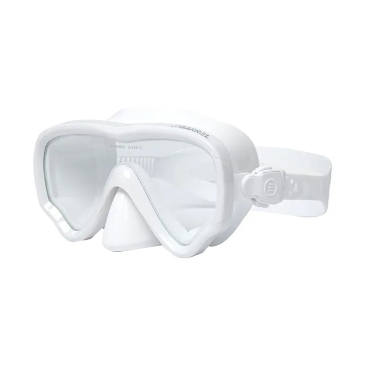 Barrel Basic Snorkel Mask-WHITE