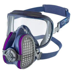 Half Face Mask Respirator with Attached Goggles and Various Filters - GVS Integra