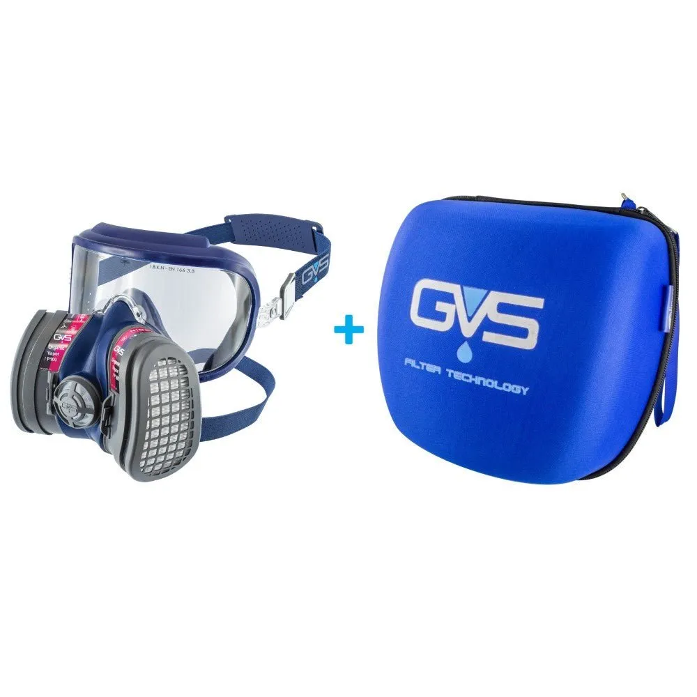 Half Face Mask Respirator with Attached Goggles and Various Filters - GVS Integra