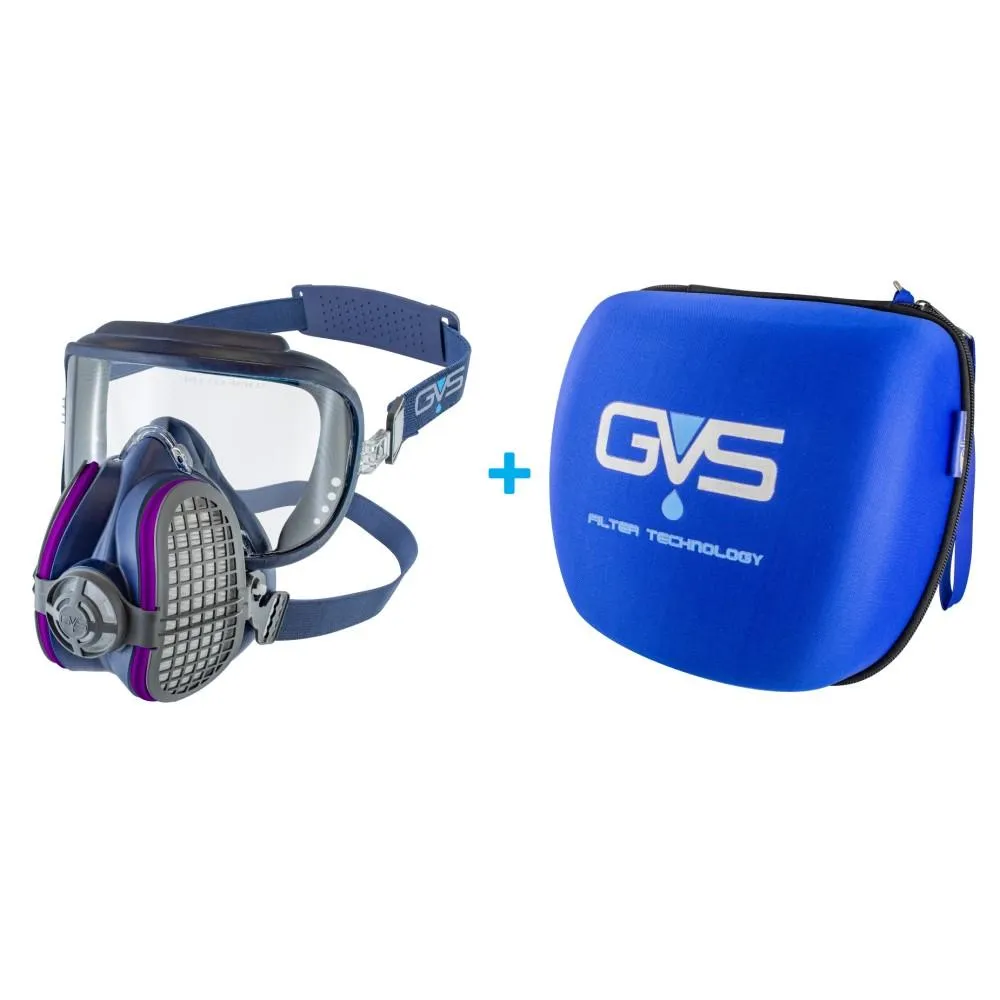 Half Face Mask Respirator with Attached Goggles and Various Filters - GVS Integra