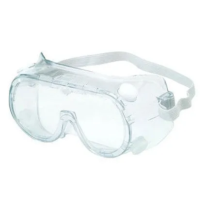 Protective Eye Goggles with Adjustable Head Strap, Clear