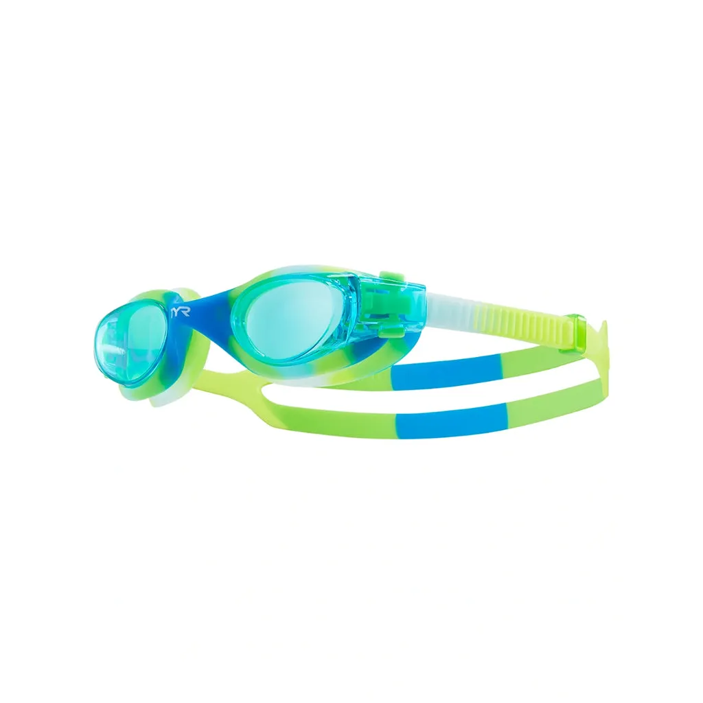 TYR Vesi™ Youth Blue/ Green Tie Dye Goggles